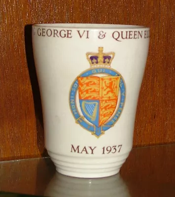 Buy Woods Ivory Ware England London County Council George V1 And Queen Elizabeth Mug • 5£