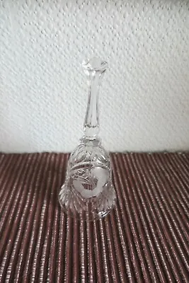 Buy Beautiful Crystal Glass Bell With Etched Pattern - Mint • 9.99£