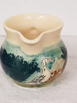 Buy Oxney Green (Iden) Pottery Milk Jug Goose Design By Steve Duffy 3.25  • 15£