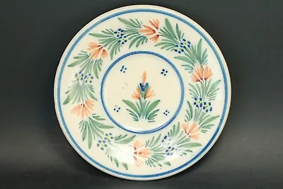 Buy Vintage Quimper Ware 5 1/2 Inch Round Dish With Flowers • 9.48£