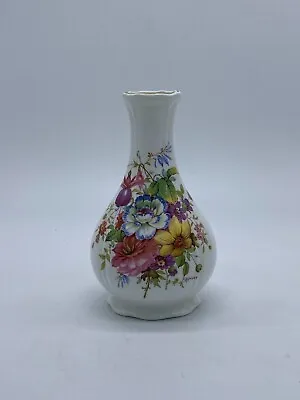 Buy Hammersley Fine Bone China Small Bud Vase Signed F Howard Sprays Floral 16cm  • 7£