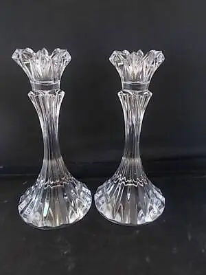 Buy Excellent Quality Pair Of Vintage Irish Glass Crystal Candlesticks 7  Tall • 39.99£