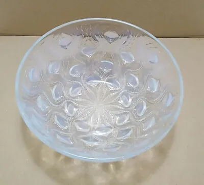 Buy Iridescent Rene Lalique 8in Glass Bowl Decorated In The Bulbes Pattern Vgc • 399.99£