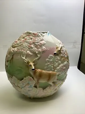 Buy Franz Porcelain Deer Large Vase FZ02805 No Factory Packaging Or Box • 353.39£