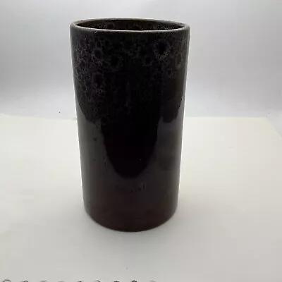 Buy Vintage Pottery Devon Vase Honeycomb Glaze 16.5cm Tall Excellent Condition • 12£