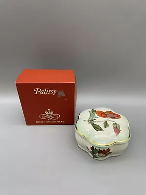 Buy Vintage Royal Worcester Spode Palissy Floral Trinket Pot With Box • 6£
