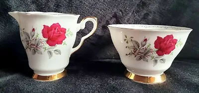 Buy Royal Stafford Bone China Sugar Bowl And Milk Jug Set Pottery Roses To Remember • 9.99£