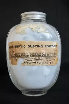 Buy 1920s Antique Vintage Chemist Apothecary Jar Bottle Hough Hoseason Manchester • 39£