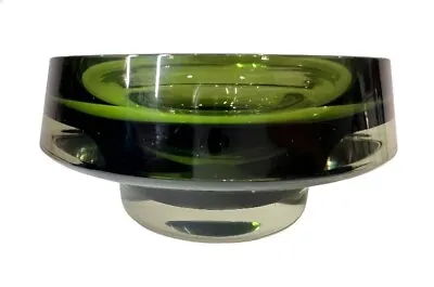 Buy Scandinavian Modern Kaj Franck Glass Art Bowl (KF 261) Handblown Green; Ca. 1960 • 543.97£