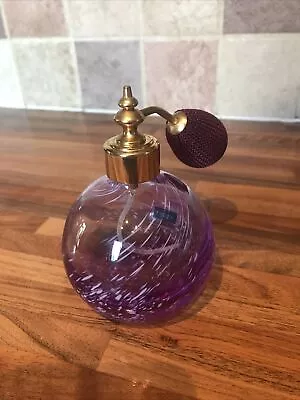 Buy Lovely Caithness Glass Perfume Atomiser Purple Gold Tone • 12.50£