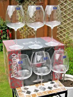 Buy 6x Bohemia Royal Crystal  Fascino  Extra Large Wine Glasses - *BRAND NEW IN BOX* • 36£