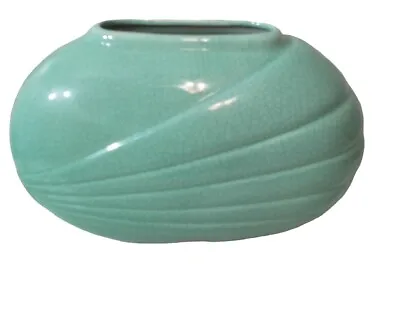 Buy Beautiful Crackle Green Heavy Vase Many Uses • 18.96£