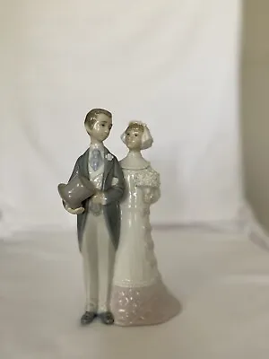 Buy Beautiful LLADRO Porcelain  Figurine 4808 WEDDING COUPLE Made In Spain . Retired • 46.38£