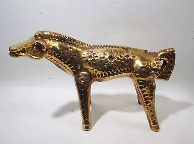 Buy Midcentury Alvino Bagni Italian Art Pottery Gold Horse Raymor Rosenthal Netter • 616.66£