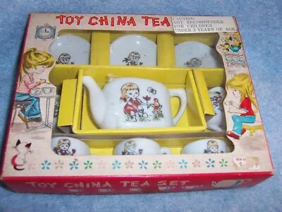 Buy Vintage Children’s Toy China Tea Set, Made In Japan • 16.32£