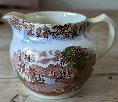 Buy Vintage Maling Pottery Lustre Jug Venice Scenes With Cows No.653 9cm Height • 9.99£