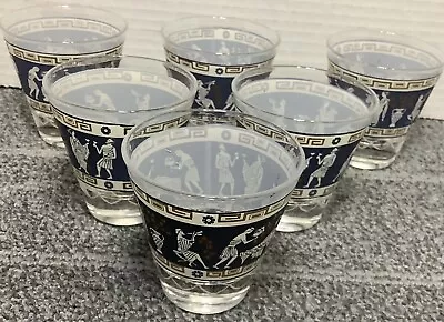 Buy  Cera Vintage  3 Ounce Drinking Glass, Wedge Wood Blue,70s.  Set Of 6 ,  • 27.95£