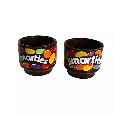 Buy Vintage Hornsea Pottery Smarties Egg Cup X2 Brown Ceramic Confectionary Chocolat • 9.99£