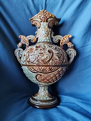 Buy Gerbing & Stephan 19th Century Victorian Renaissance Maiolica Centerpiece Vase • 50£