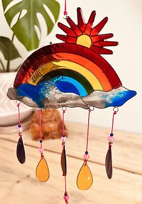 Buy Suncatcher Rainbow Hanging Stained Glass Window Decoration Sun Catcher Handmade • 18.99£