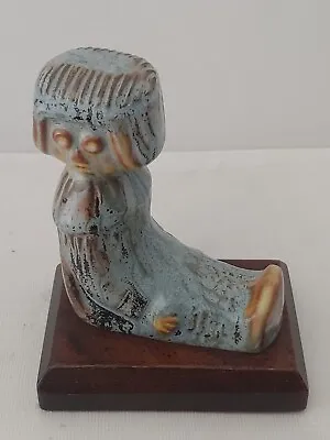 Buy Blue Mountain Pottery Noah Ark Collection Figurine In Cobalt Blue Canada Rare • 71.15£