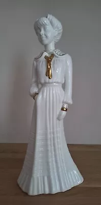 Buy Julia By Pauline Shone Spode Bone China White & Gold Figurine - 25cm Tall • 15£