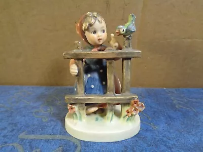 Buy Goebel Hummel Girl By Fence With Bird 203 2/0 Signs Of Spring 1960-63 • 8.99£