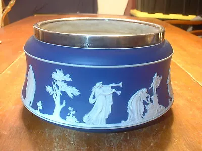 Buy Fantastic Antique 19ThC Cobalt Blue Jasperware Fernier By W. Adams & Sons  • 426.25£