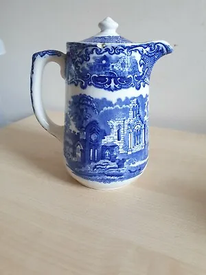 Buy Antique George Jones & Sons 'Abbey 1790 England Make' Blue & White Hot Water Pot • 10£