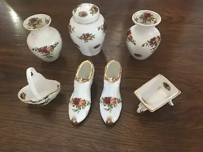 Buy 7 Pieces Of Royal Albert Old Country Roses Pottery • 28£