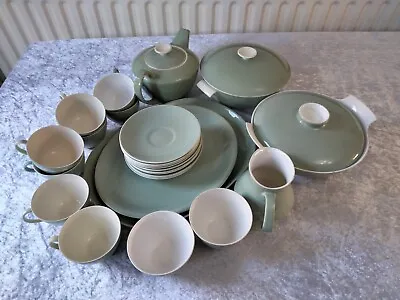 Buy Poole Pottery Cameo 26 Pieces Part Tea/Dinner Set Green 2 Tone Spare/Replacement • 99£