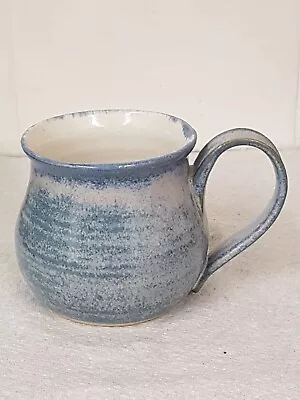Buy Studio Pottery Small Mug Bob Emmett Snail Pottery Caythorpe Blue Glaze 2.6  • 10£