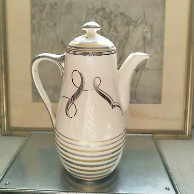 Buy Vintage English Gold And Silver Lustre Grays Pottery Teapot, Stoke On Trent • 30£