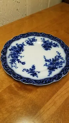 Buy Touraine Stanley Pottery Flow Blue England 8 3/4  Salad Plate C.1928-32 • 9.59£