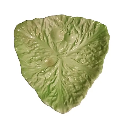 Buy Vintage Triangular Shaped Carlton Ware Ceramic Green Lettuce & Tomato  Plate. • 7.06£