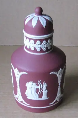 Buy Wedgwood Crimson Jasper Ware Tea Caddy RARE Antique • 295£