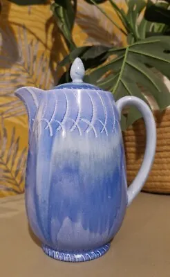 Buy Shelley Art Deco Blue Drip Ware Coffee Pot / Water Jug • 89£