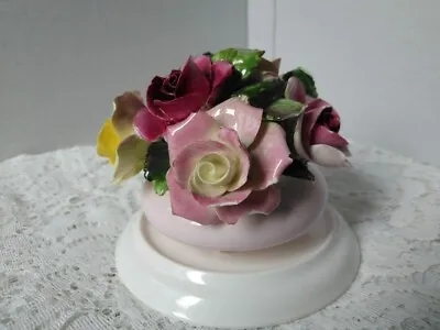 Buy Staffordshire Bone China Floral Bouquet Display In 2.75  Bowl Planter Pot (AF) • 9£