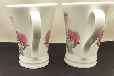 Buy Laura Ashley, Decorated With Pink Flowers, Mugs X 2 • 12£