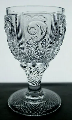 Buy French Baccarat Sand Arabesque Pressed Flint Glass Water Goblet Circa 1840 • 475.52£