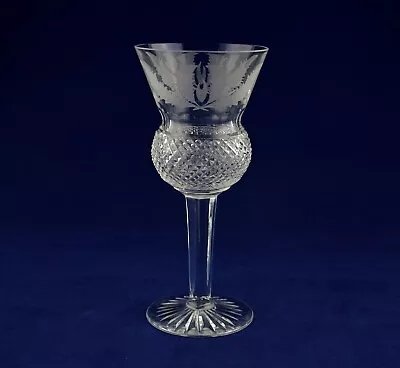Buy Edinburgh Crystal  THISTLE  Hock Wine Glass - 16.9cms (6-5/8″) Tall - Signed 1st • 49.50£