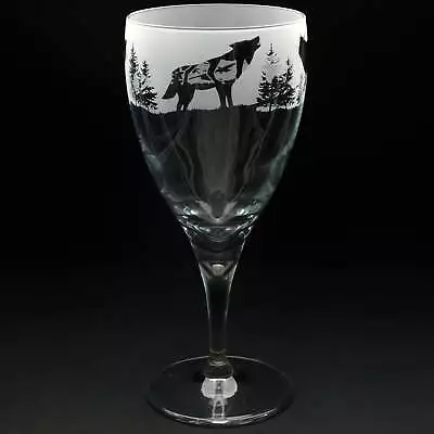 Buy Wolf | Crystal Wine Glass | Engraved | Gift | Present • 17.99£