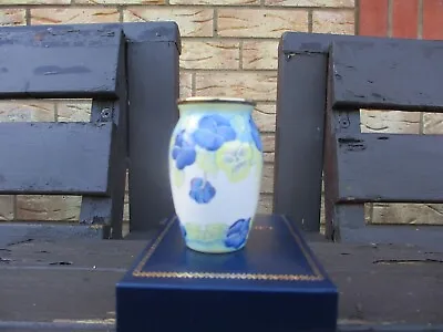 Buy Moorcroft   Pottery   Enamel  Pansy Design Vase . Boxed • 80£