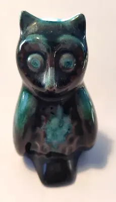 Buy Vintage 1960s Blue Mountain Pottery Owl In Green Glaze 3  Tall - Great Gift • 15.85£