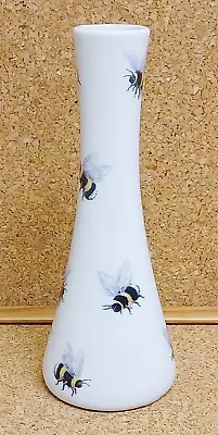 Buy Bees Vase Porcelain Small 16 Cm Bud Vase Bumblebee Hand Decorated In UK • 11.90£