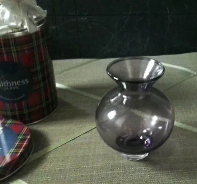 Buy Caithness Handmade Glass Amethyst Purple Vase In Tartan Tin,. • 26£