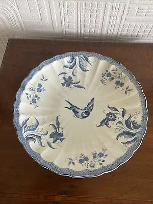 Buy Beautiful Antique Villeroy & Boch Mettlach Scolopped Blue & White Plate • 12£