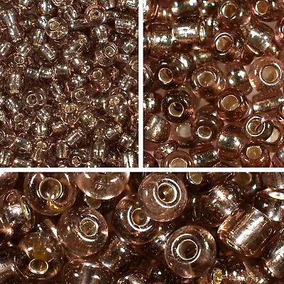 Buy 50g Silver-Lined Glass Seed Beads - 12/0 2mm 8/0 3mm 6/0 4mm CHOICE OF COLOURS • 2.48£