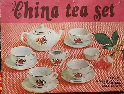 Buy Vintage GDR Child's China Tea Set - Missing One Saucer  • 15£
