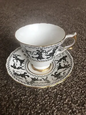 Buy Vintage Taylor & Kent Bone China Grecian Style Cup & Saucer Been Displayed • 7.99£